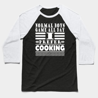 Cook chef men funny gift saying Baseball T-Shirt